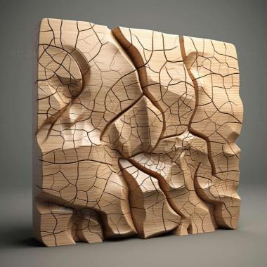 Patterns and decorations stl cracked 2 3d model
